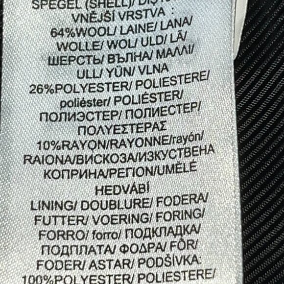 LAUREN RALPH LAUREN WOOL BLEND BELTED WRAP TRENCH COAT BLACK NEW WITH TAGS SZ 6 - Picture 16 of 16